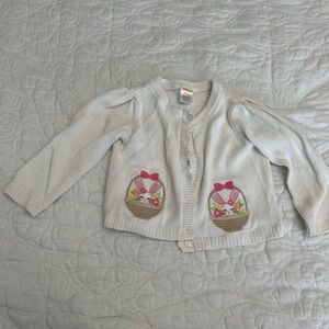 Kids' White Easter Cardigan